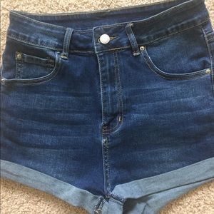 Shein Dark Denim Shorts